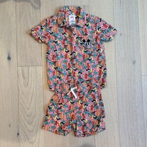 Disney Kids - peach and Black Mickey Mouse Set